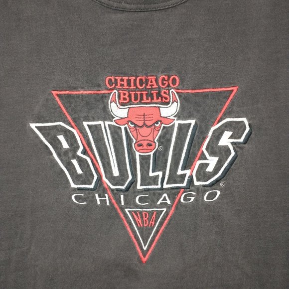 LOGO 7 Other - Vintage 90s Single Stitch Chicago Bulls Logo 7 Black T Shirt Jordan
